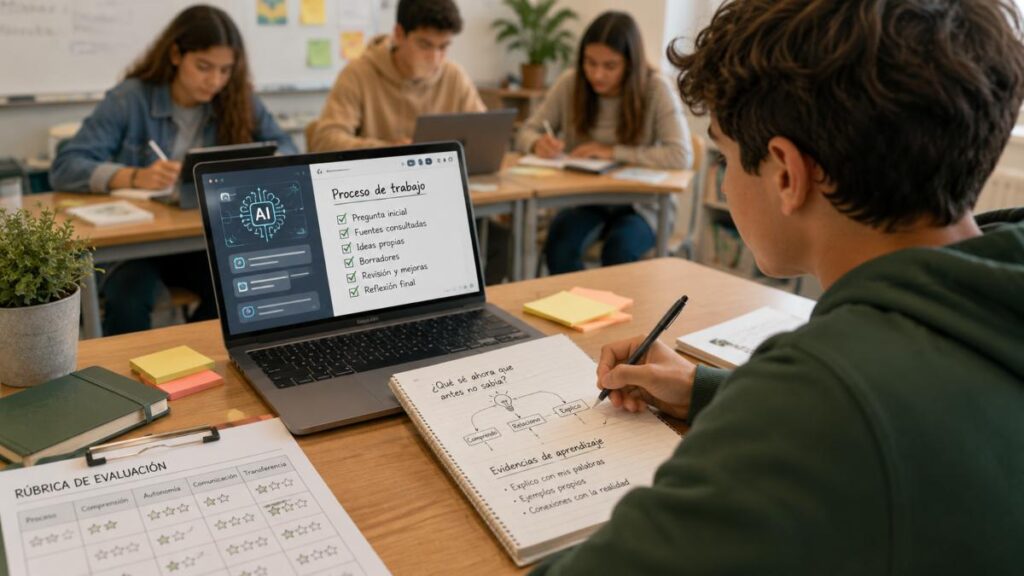 evaluar el aprendizaje cuando el alumno usa IA