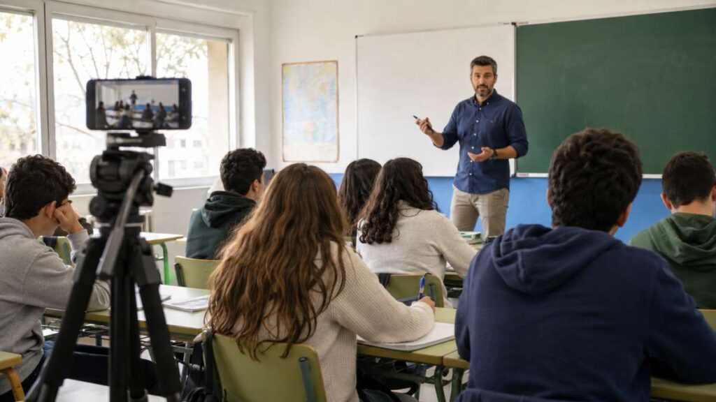 observar una clase en vídeo